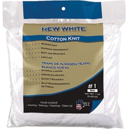 MERIT PRO 35 New White Cotton Knit Wiping Cloth 094325000357